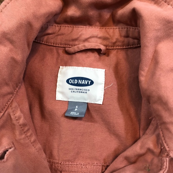 Salmon Colored Twill Utility Swing Jacket Small - Picture 4 of 6